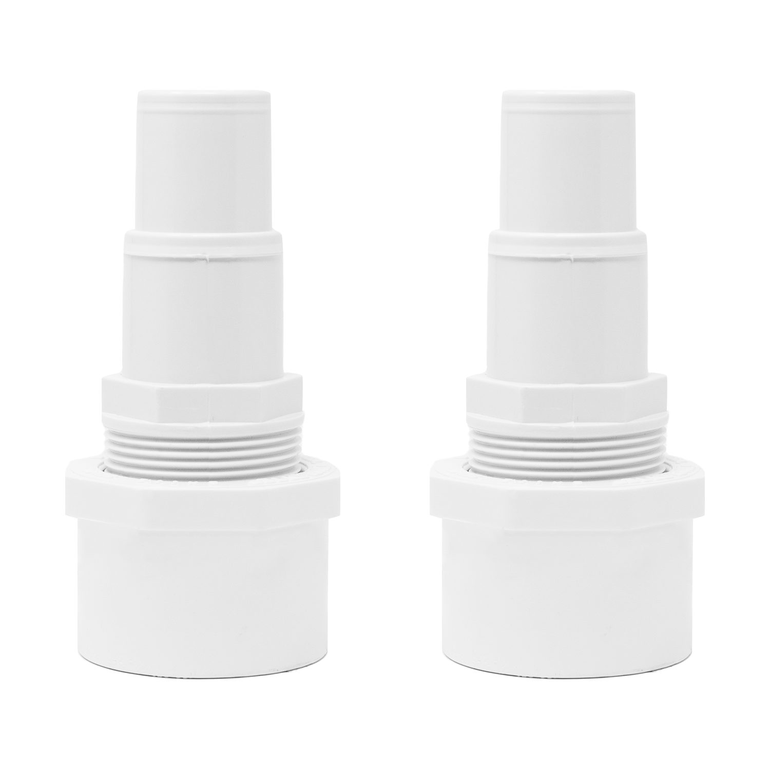 What is the application of the 2” PVC slip fitting in the pool hose adapter set?